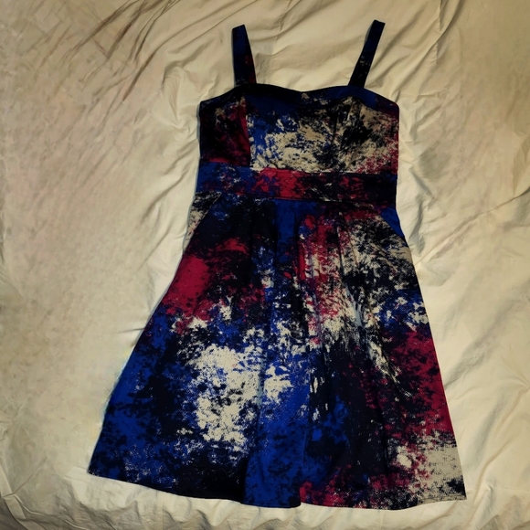 Dynamite midi dress with pockets and bodice sz med - Picture 15 of 15